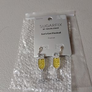 Champagne Glass Earrings